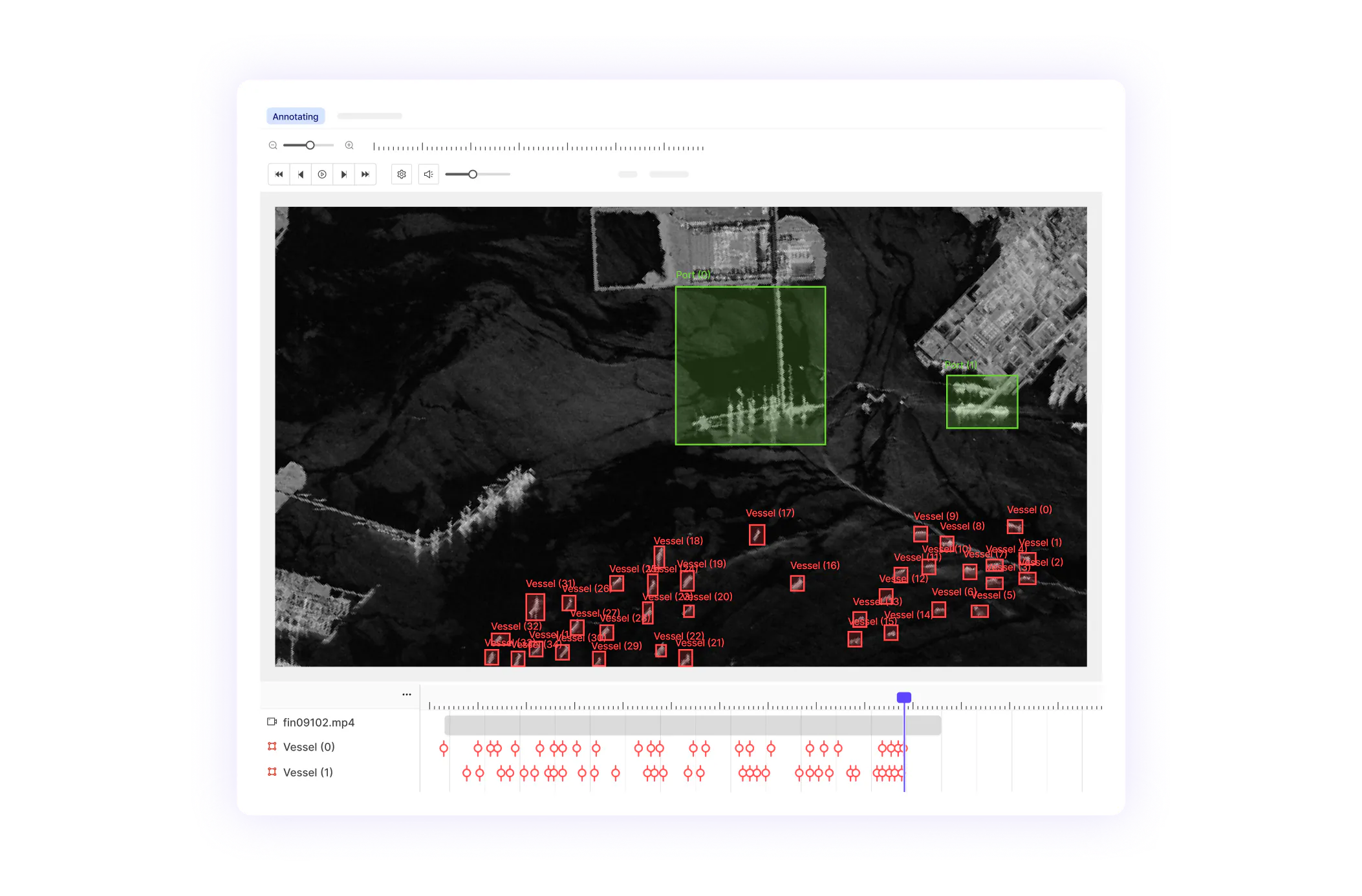 defense ai video native annotation