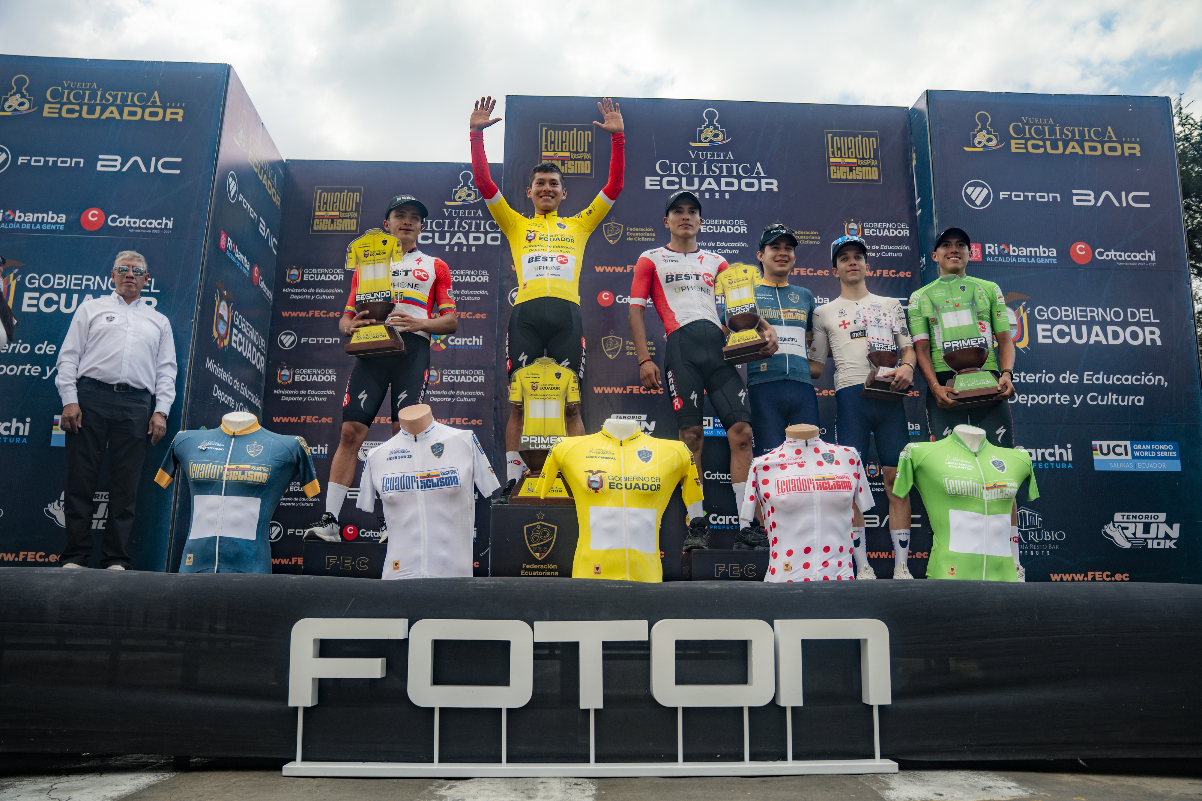 Vuelta Ciclística al Ecuador 2026 recorrió 940 km por seis provincias, con el apoyo de BAIC y FOTON