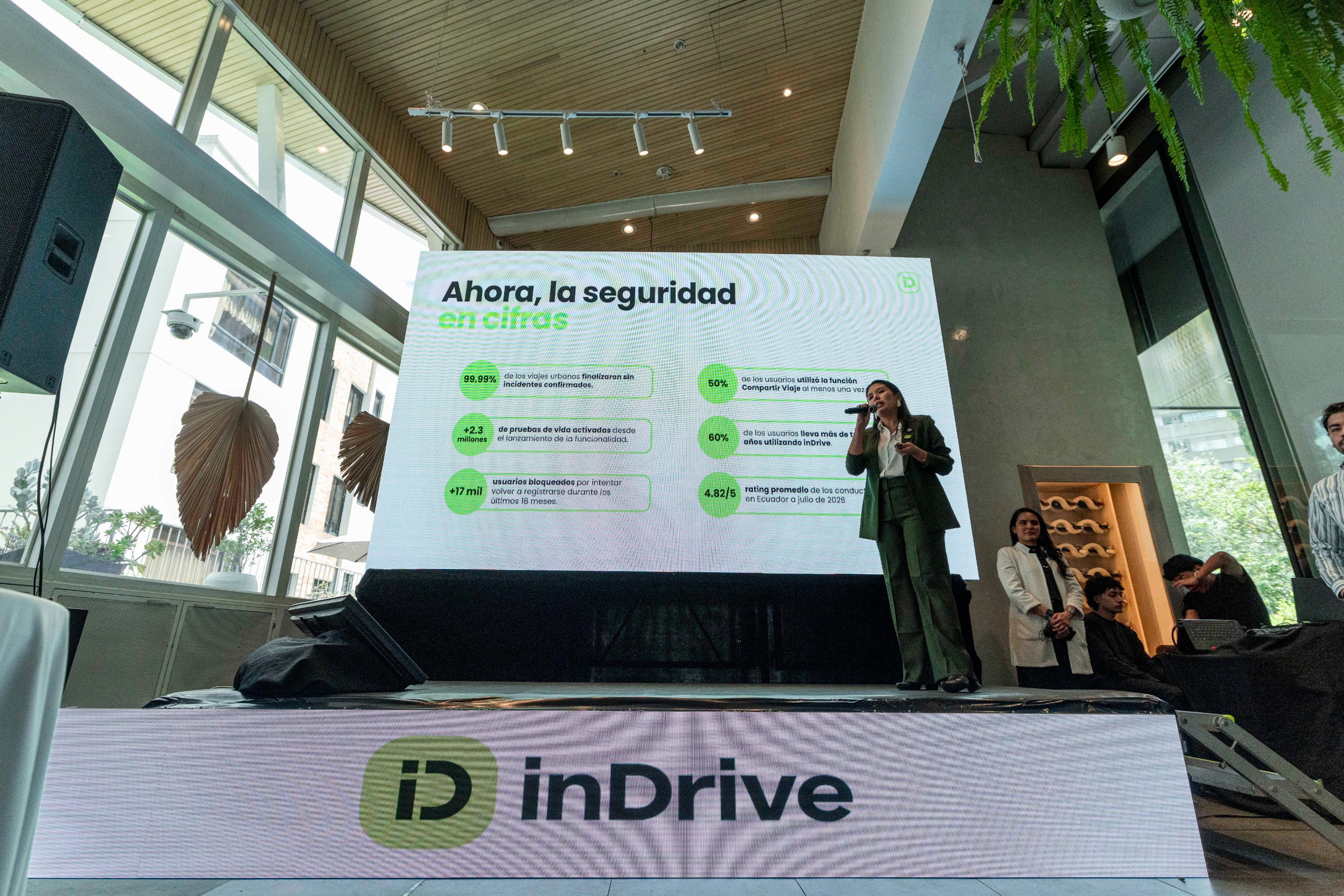 inDrive reportó una reducción de incidentes y reforzó la seguridad de sus viajes en Ecuador
