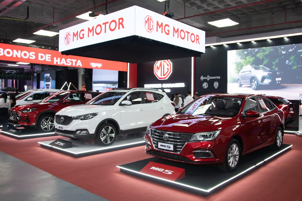 MG Motor llegó al Automundo 2024 con el MG5, el RX5 y el ONE