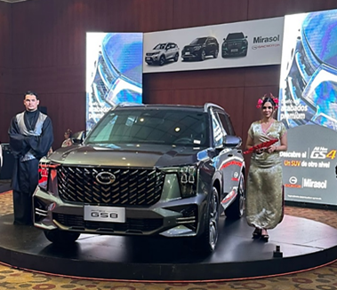 El All New GS8 llegó al Salón Internacional del Auto, en Cuenca