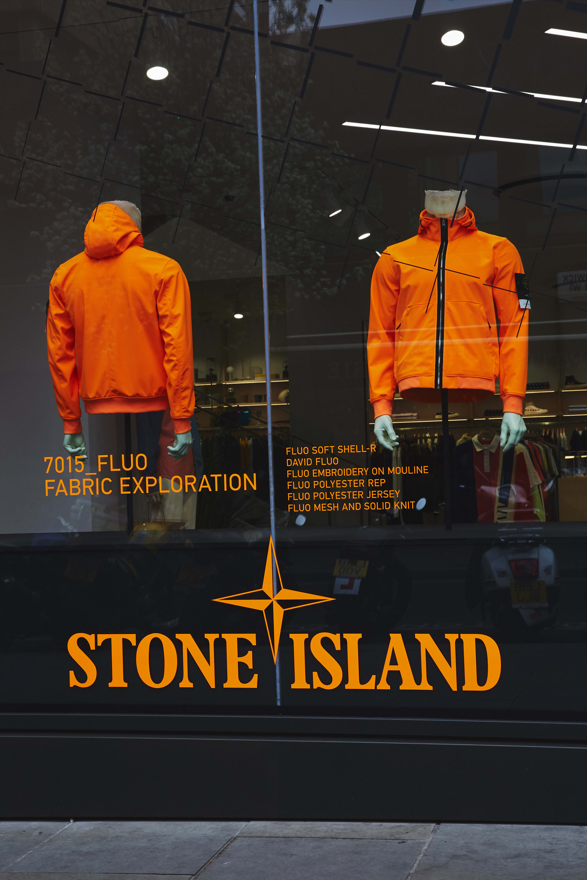 stone island david fluo