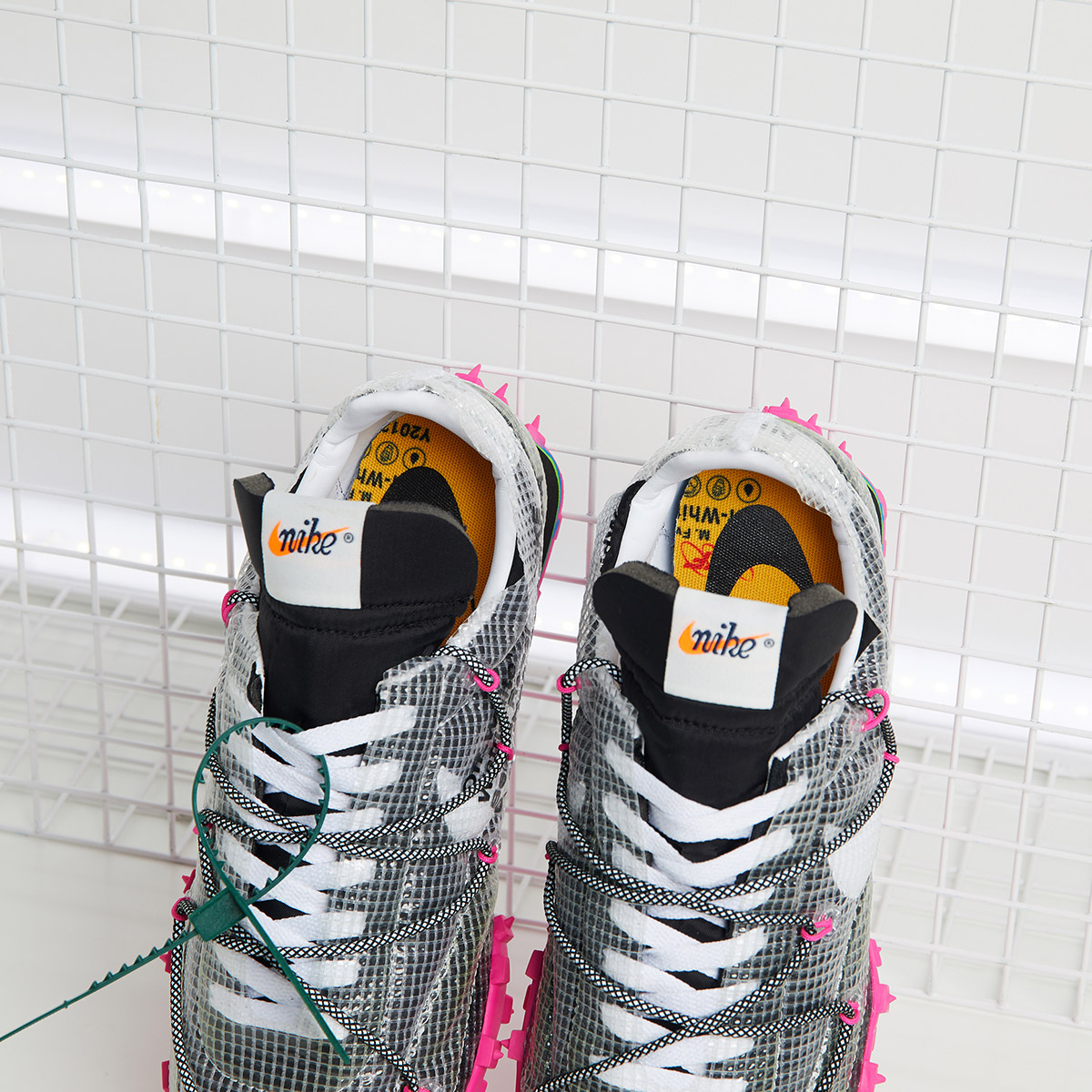 off white waffle racer cut
