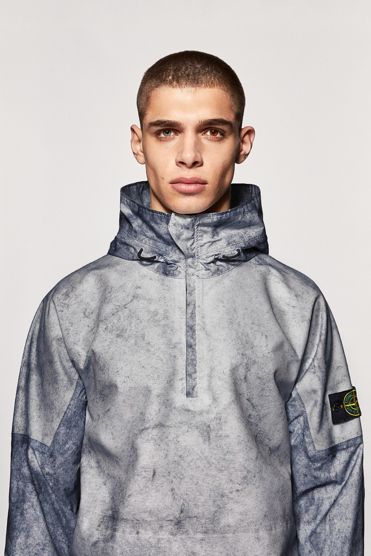 stone island front logo sweatshirt