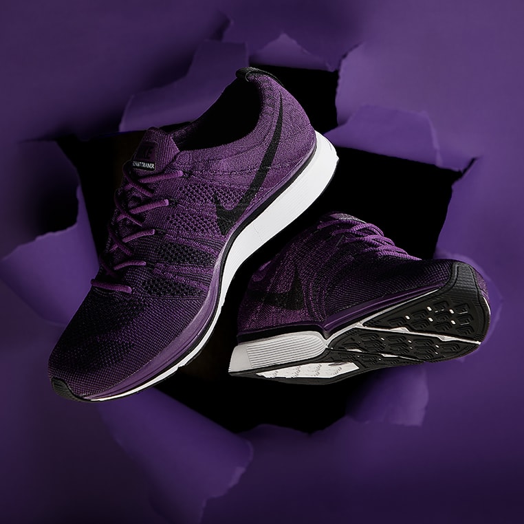 flyknit trainer purple