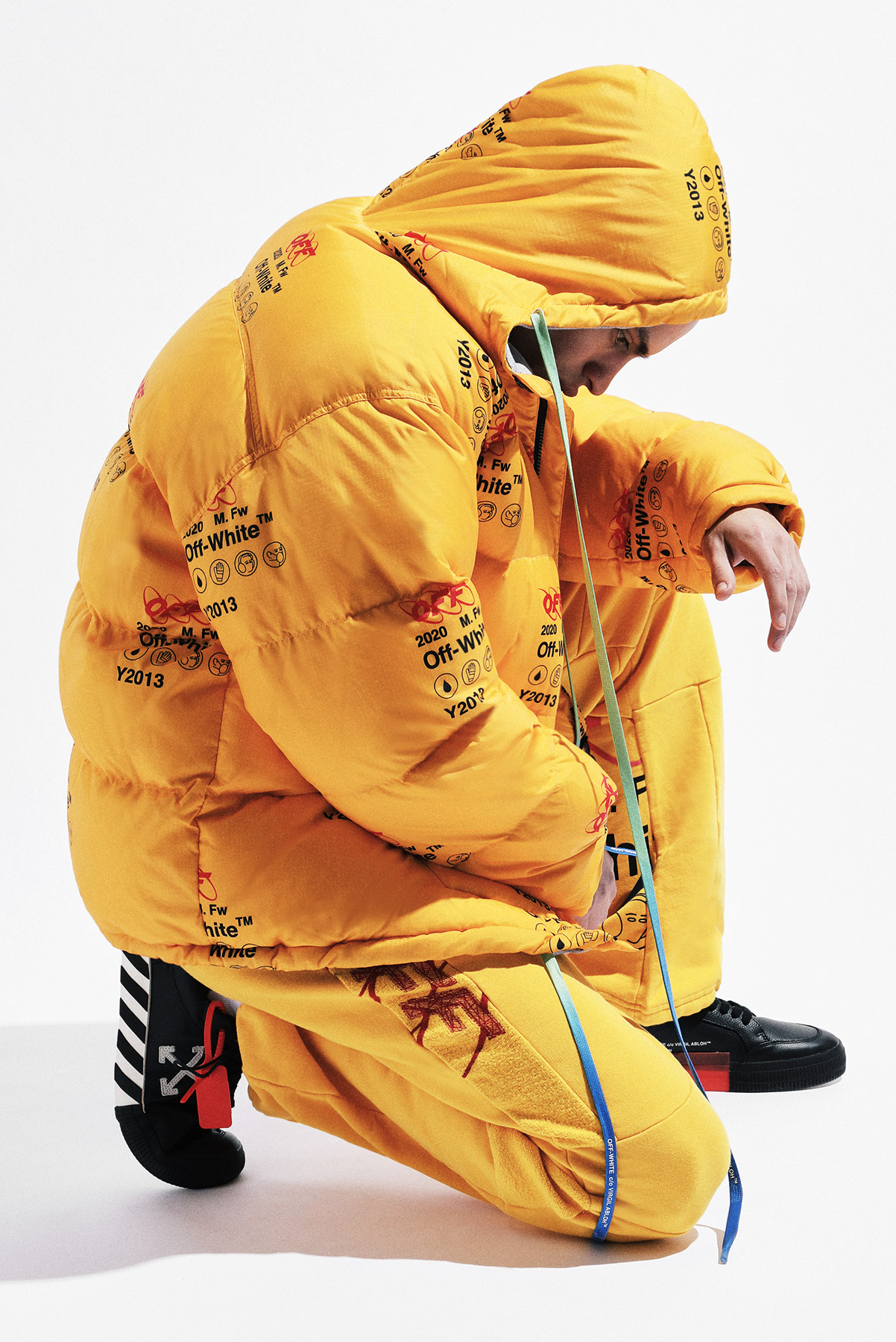 off white frozen hoodie