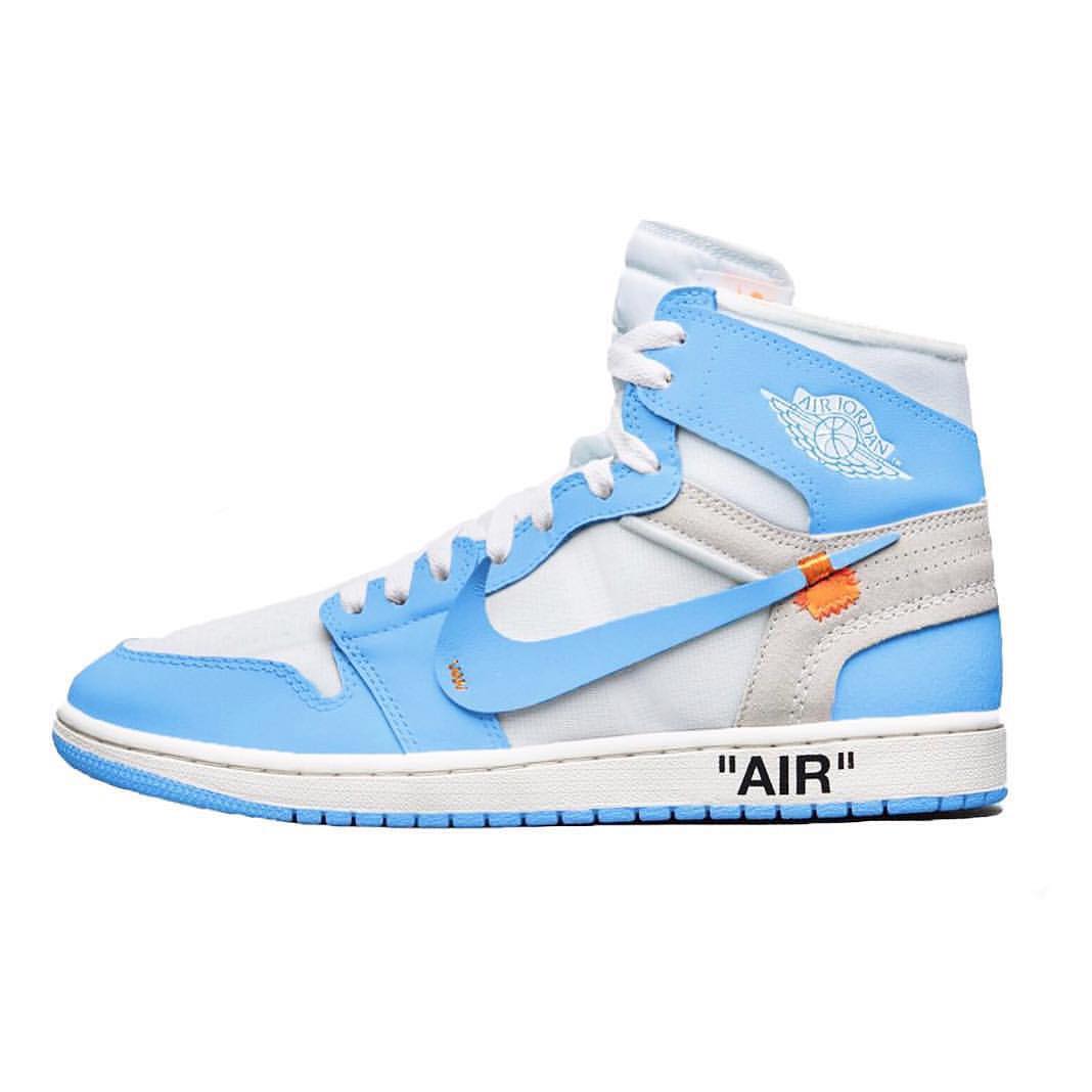 nike jordan off white unc