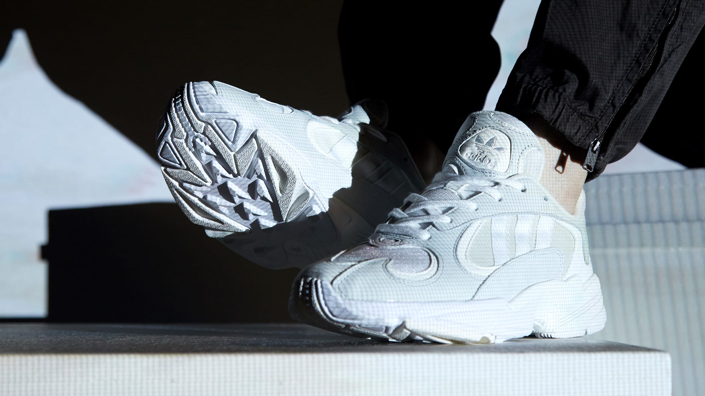 Adidas yung 1 store cloud white on feet