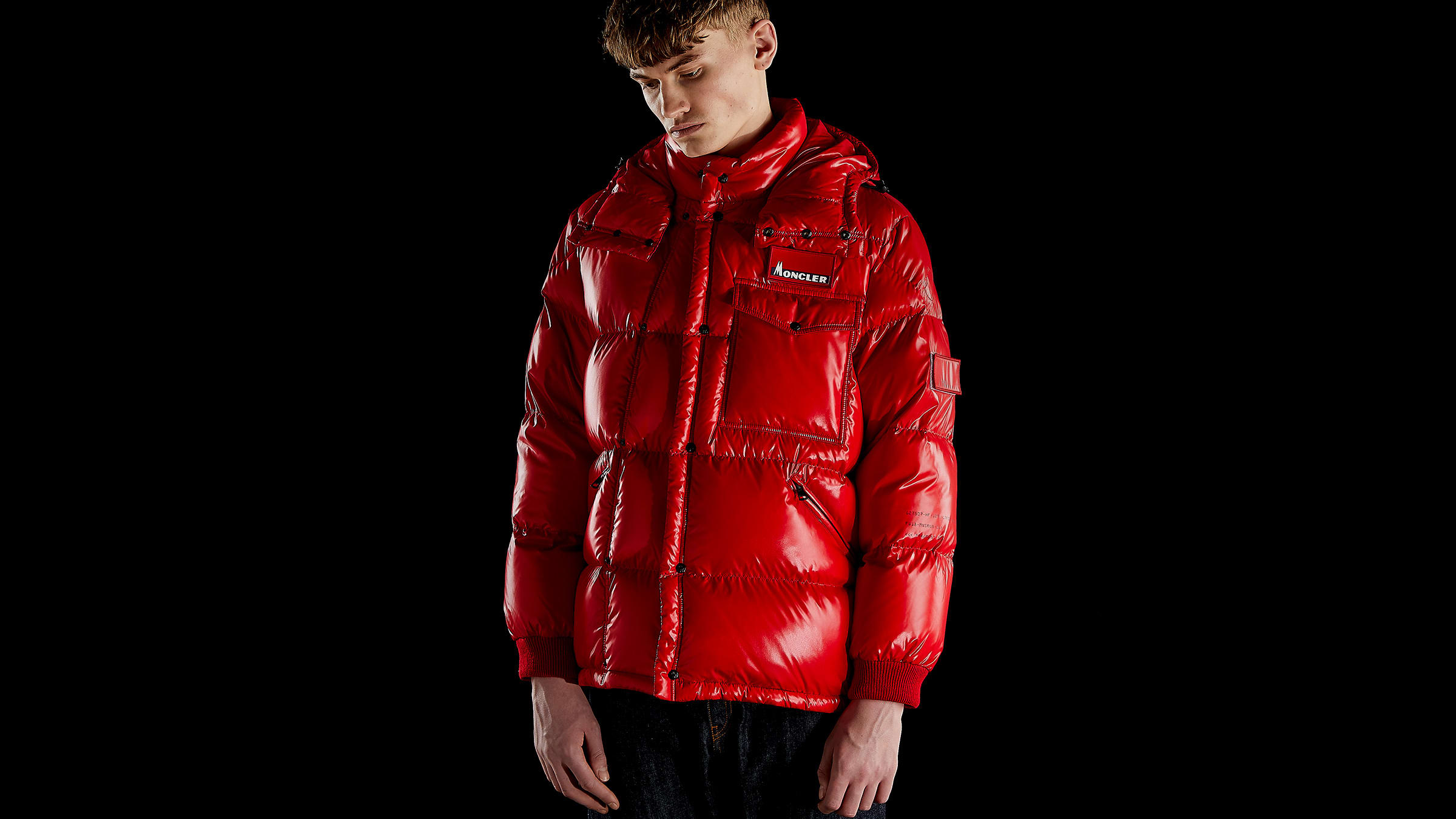 moncler fragment jacket red