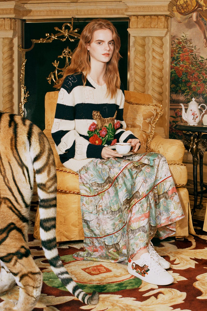 Gucci - The House's distinctive tiger head detail first seen on