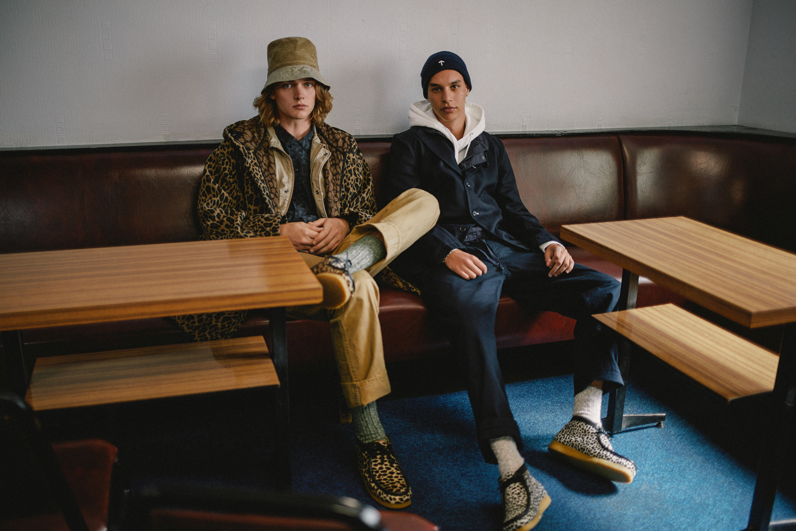 tortoise shell wallabees