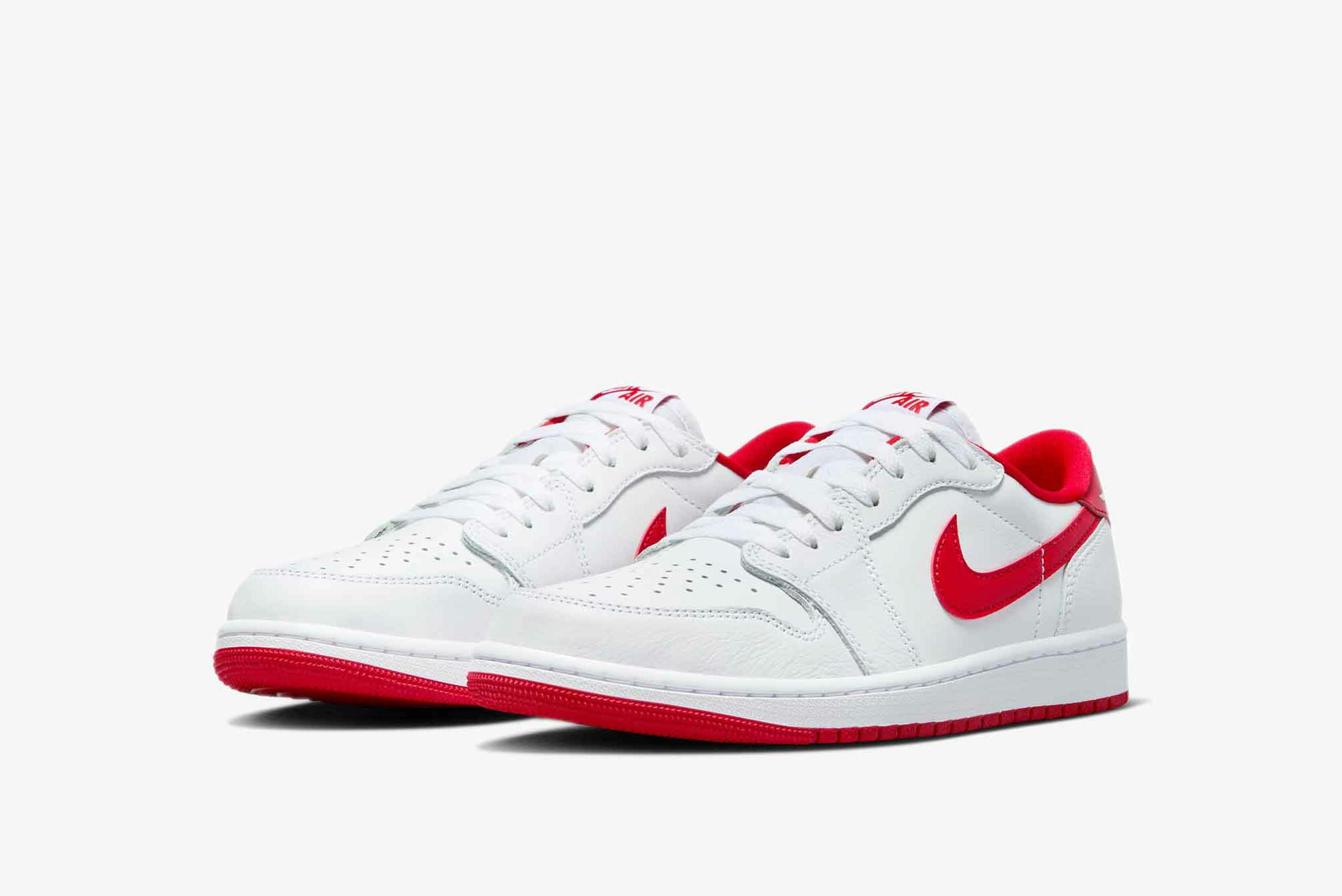 AIR JORDAN 1 LOW OG WHITE & UNIVERSITY RED - REGISTER NOW | END. (US)