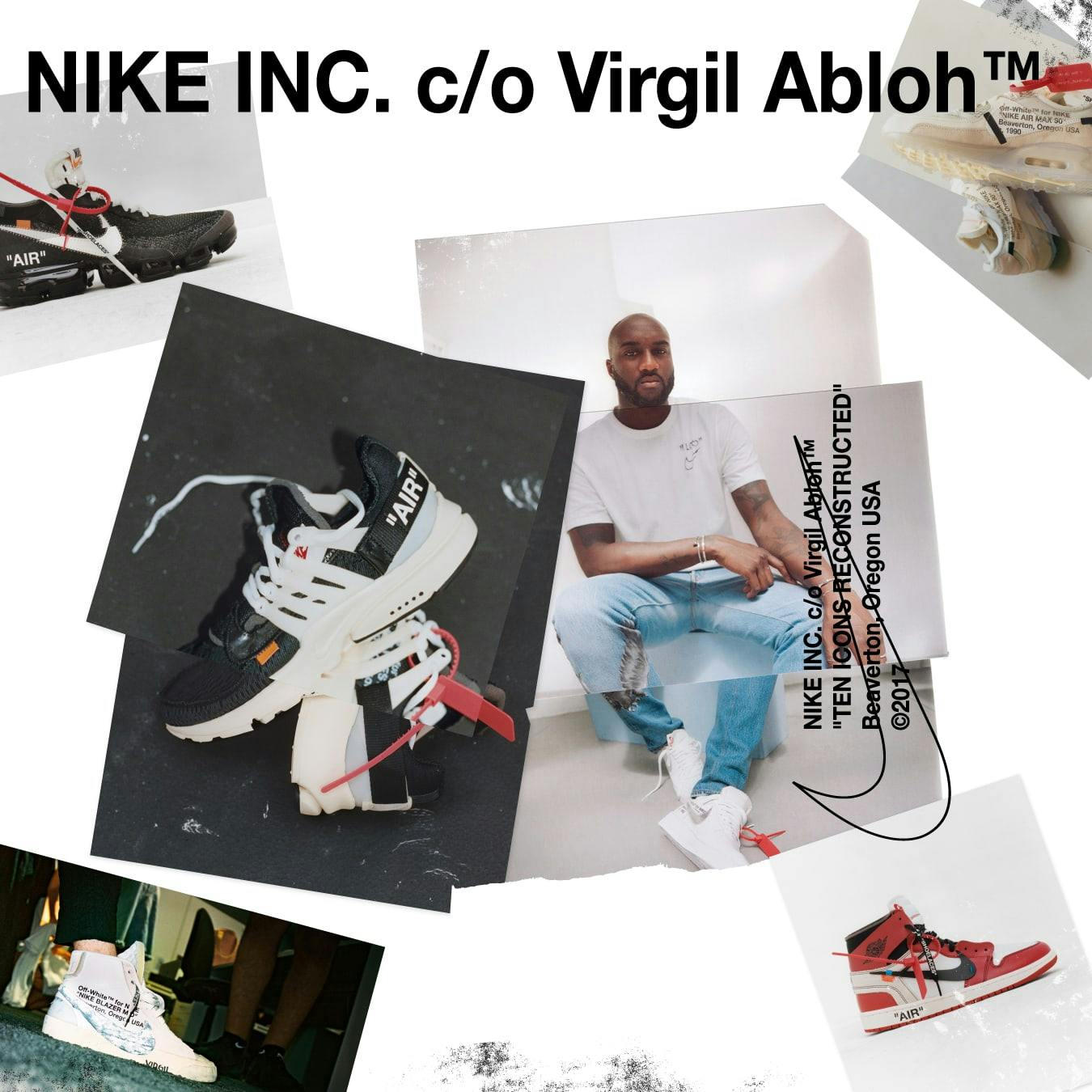 Virgil Abloh Signed Nike Air Presto Off-White 'The Ten', Size 9