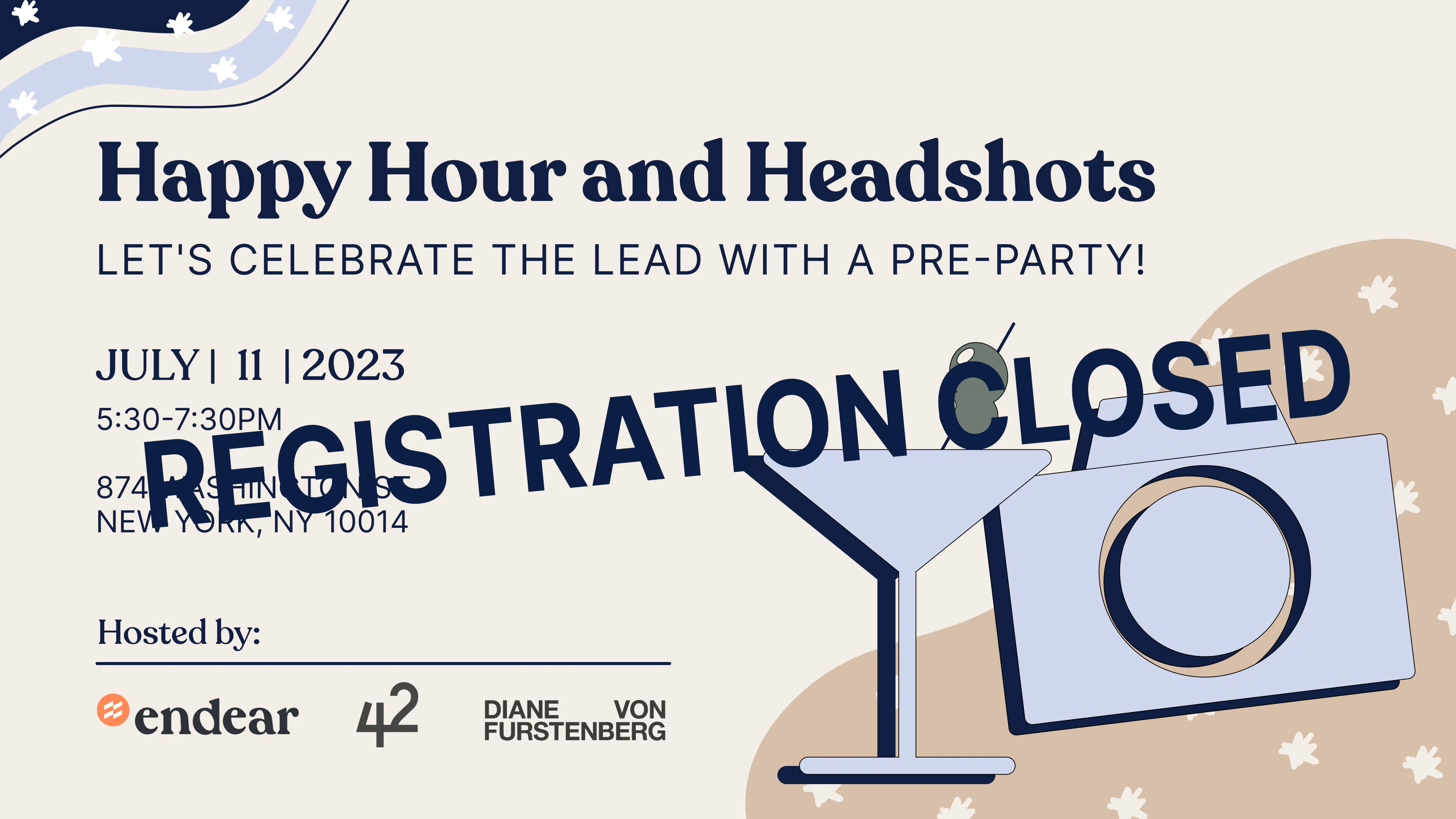 Happy Hour & Headshots with Diane Von Furstenberg - Sponsored by Endear ...