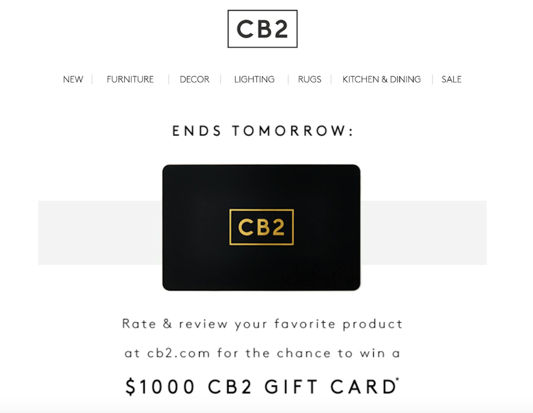 cb2 promo