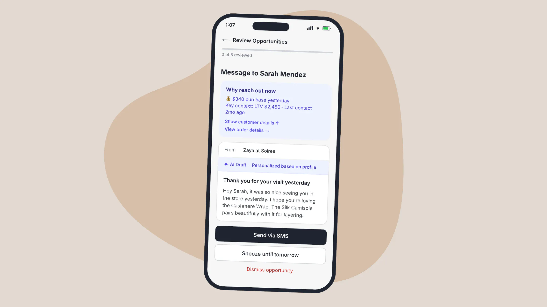 AI Opportunity Engine in Endear