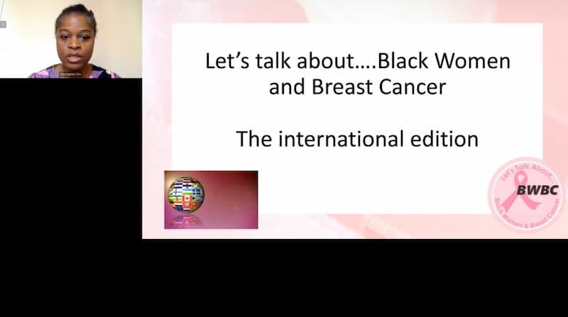 Black Women and Breast Cancer 2020 presentation slide 