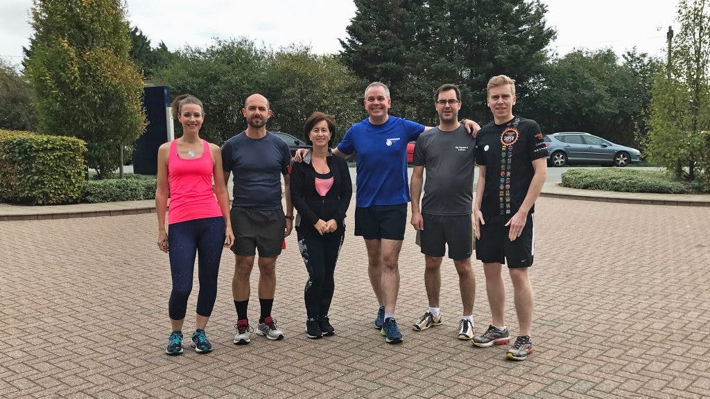 Endomag team taking part in Triathlon challenge 