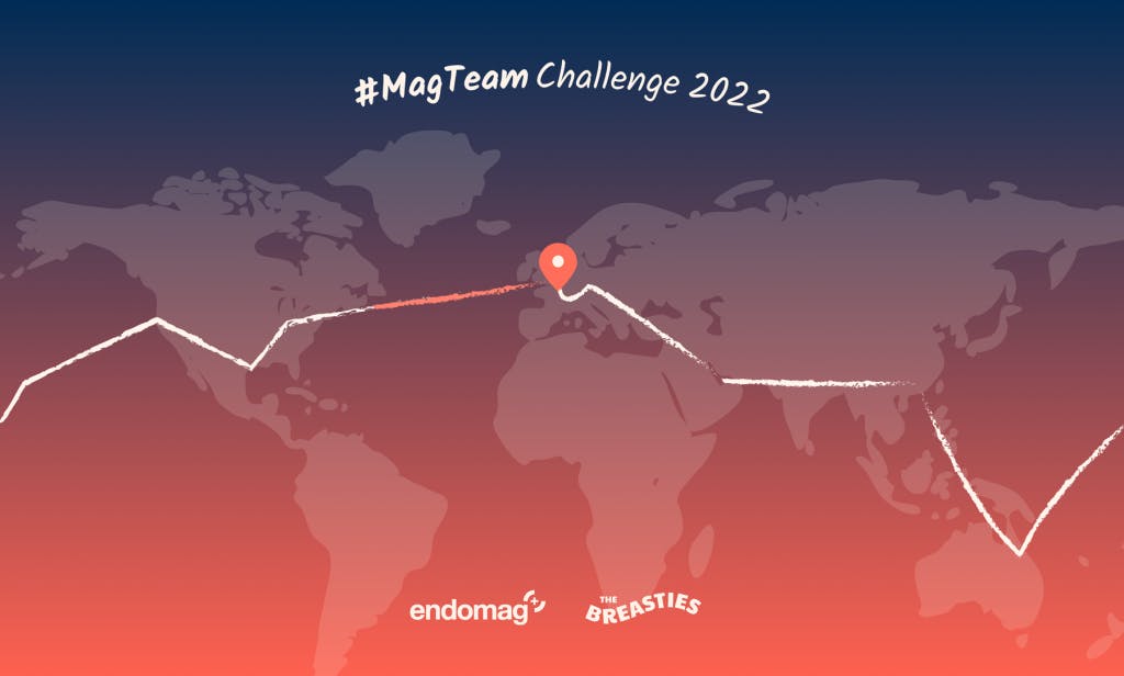 MagTeam Challenge around the world map tracker graphic 