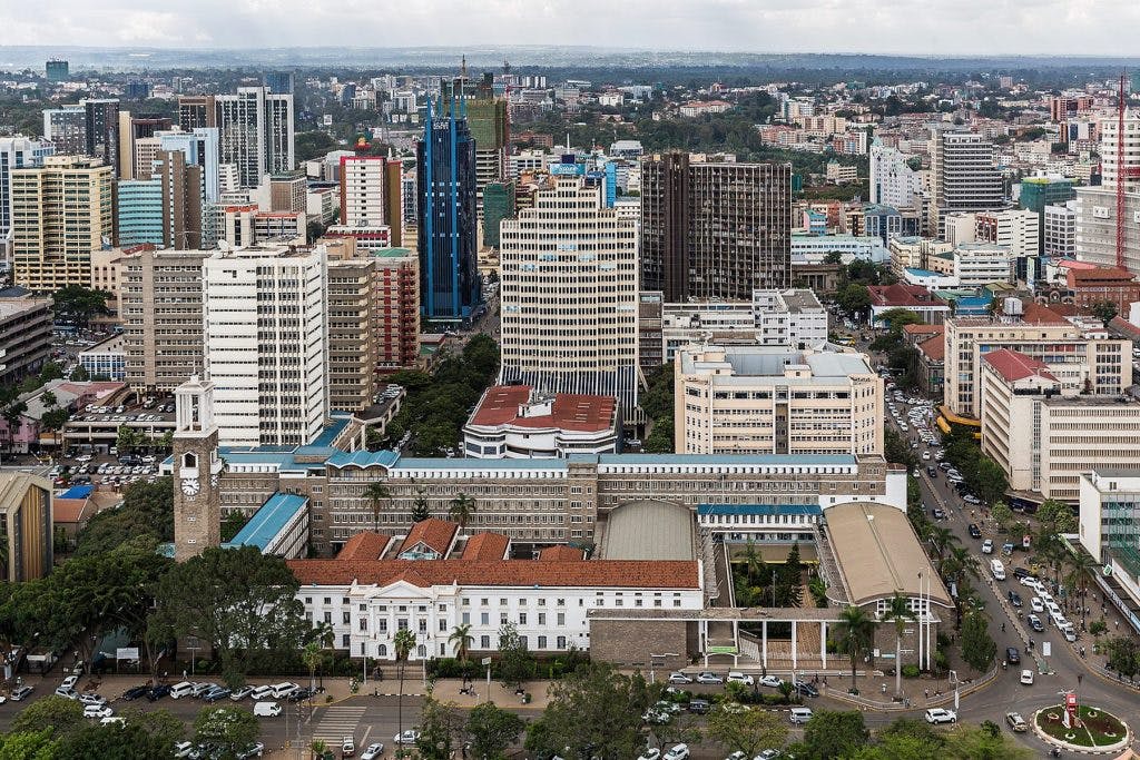 City scape in Nairobi, Kenya