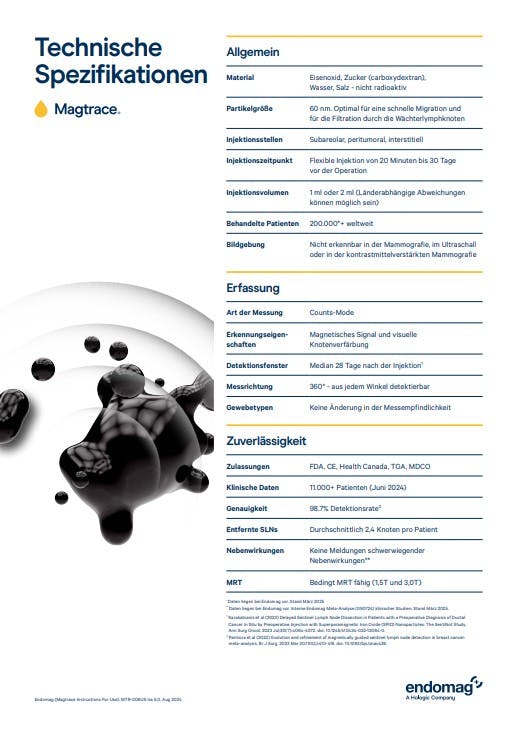 Magtrace® Technische Spezifikationen