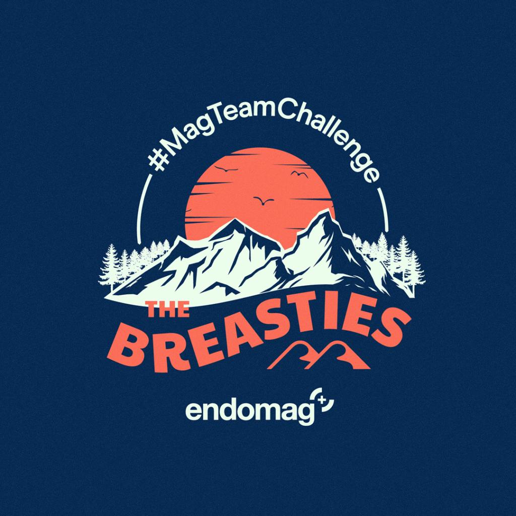 The Breasties and Endomag partner logo 