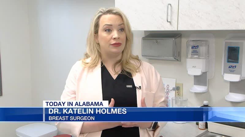 Dr Katelin Holmes on WFSA 12 News