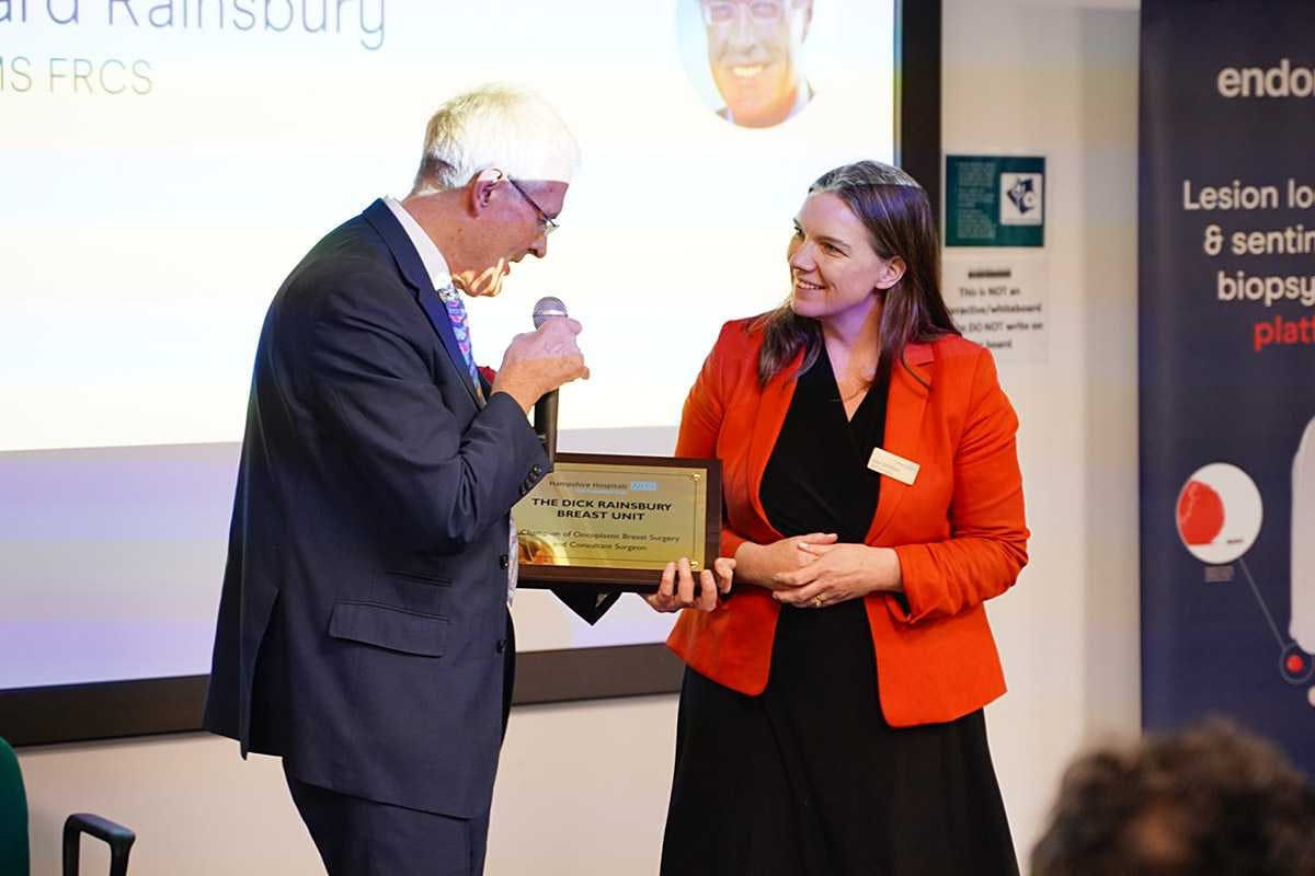 Richard Rainsbury presented with award 