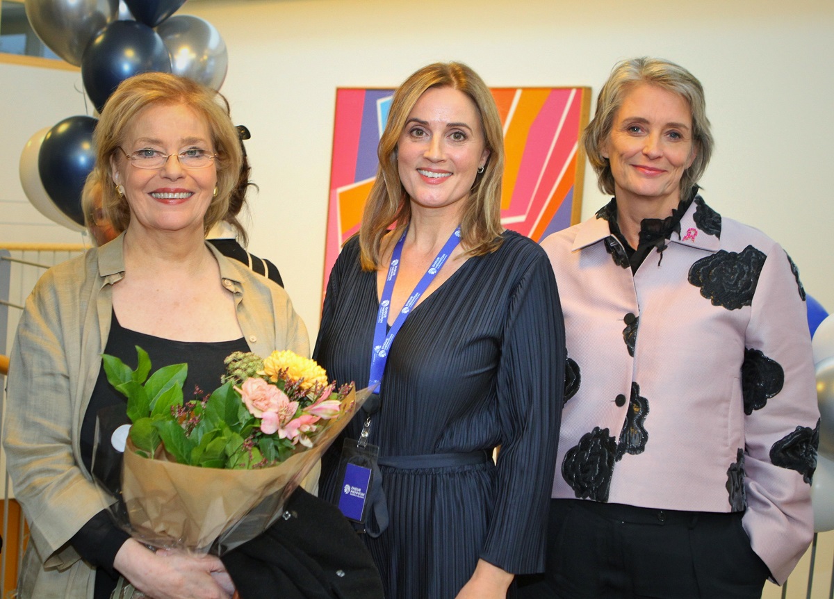 Forstöðukonur Endurmenntunar frá upphafi; Margrét S. Björnsdóttir, Halla Jónsdóttir og Kristín Jónsdóttir Njarðvík. 