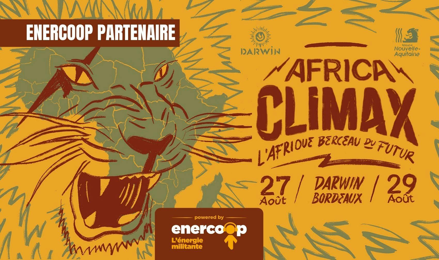Enercoop partenaire du festival AFRICA CLIMAX - Enercoop Nouvelle-Aquitaine