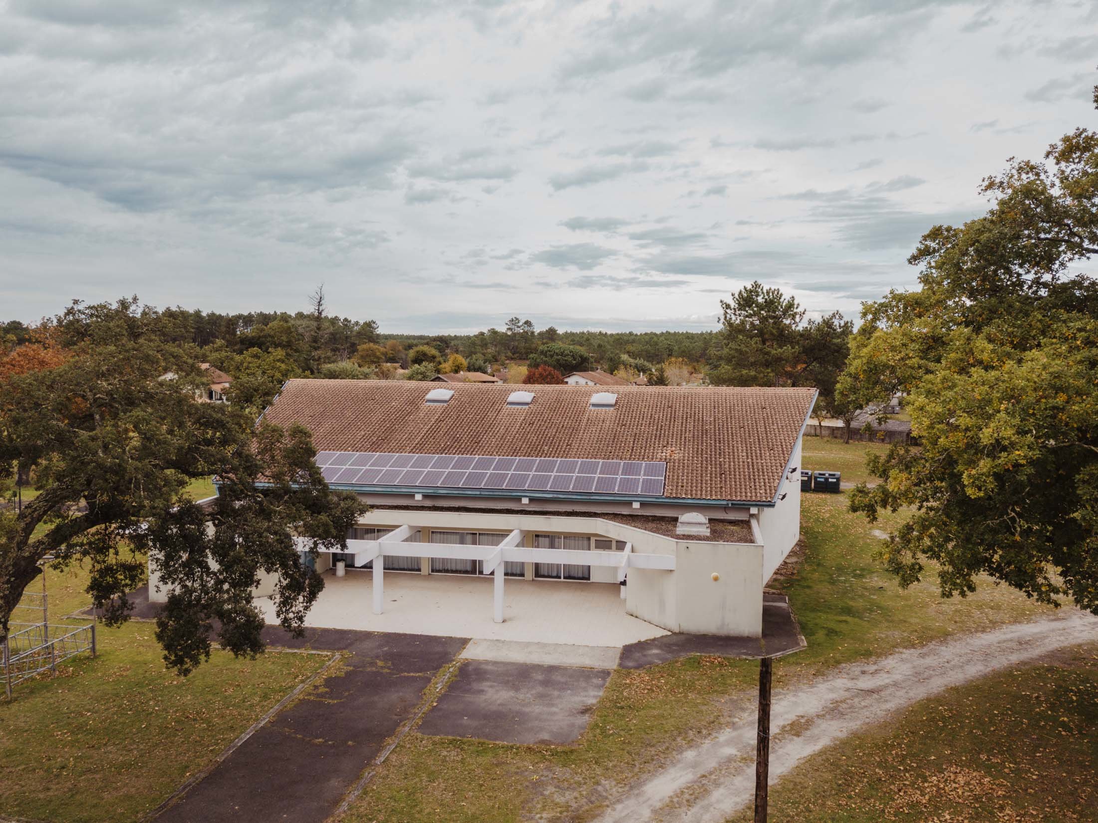 Centrale solaire du TEPOS de la Haute Lande à Escource