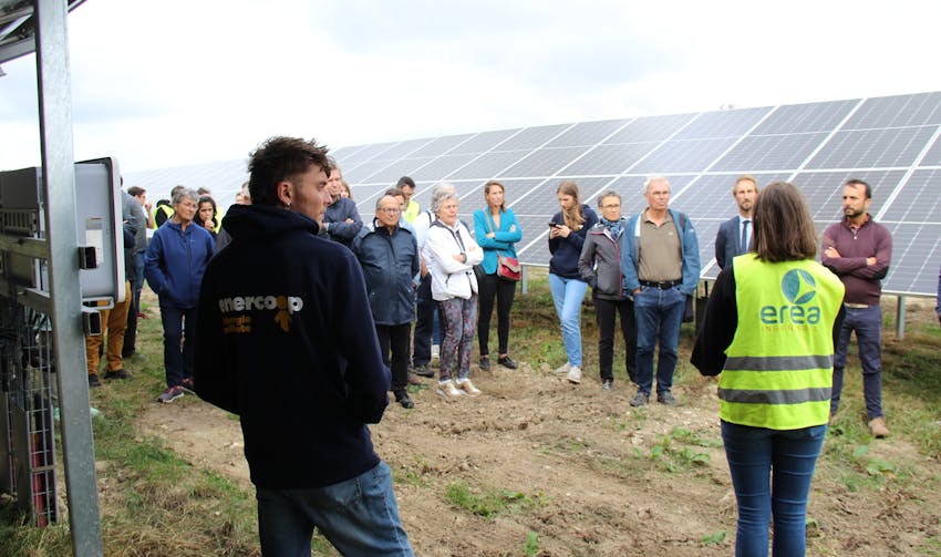 Draché panneau solaire parc production électricité renouvelable énergie verte