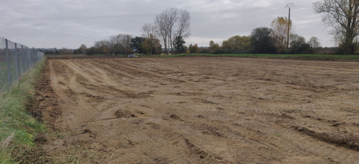 Nivellement avant parc solaire