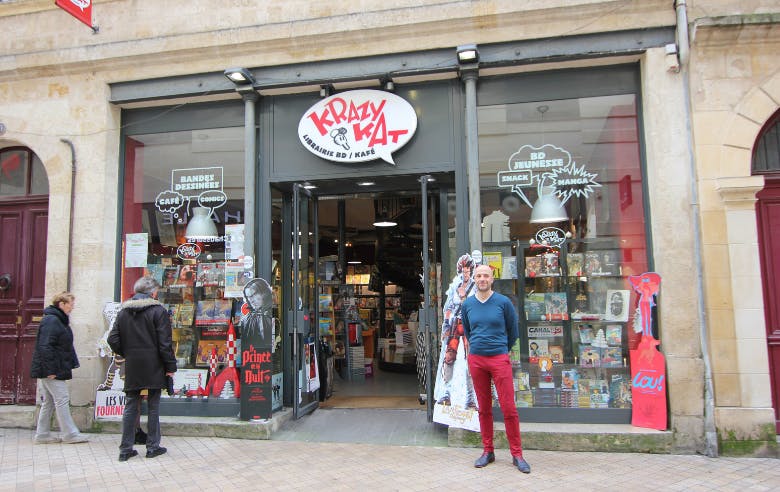 Gérant de KrazyKat, librairie BD à Bordeaux - Enercoop Nouvelle-Aquitaine