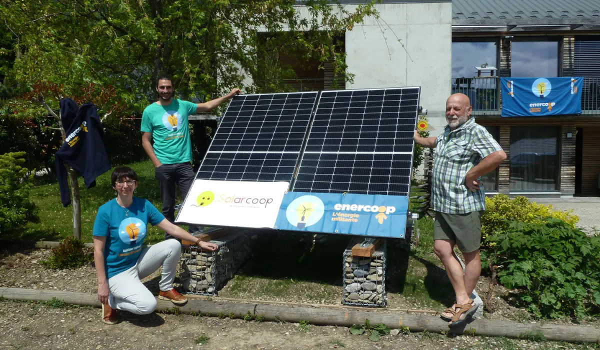 Kit d'auto-consommation installé chez un sociétaire de la coopérative Enercoop AURA