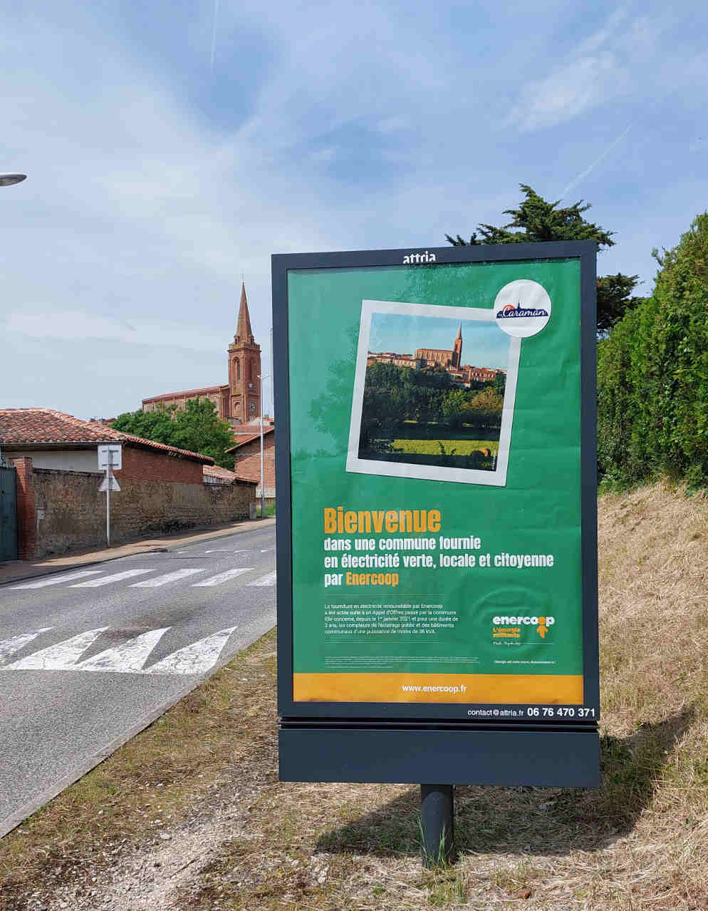 Affichage Enercoop à Caraman