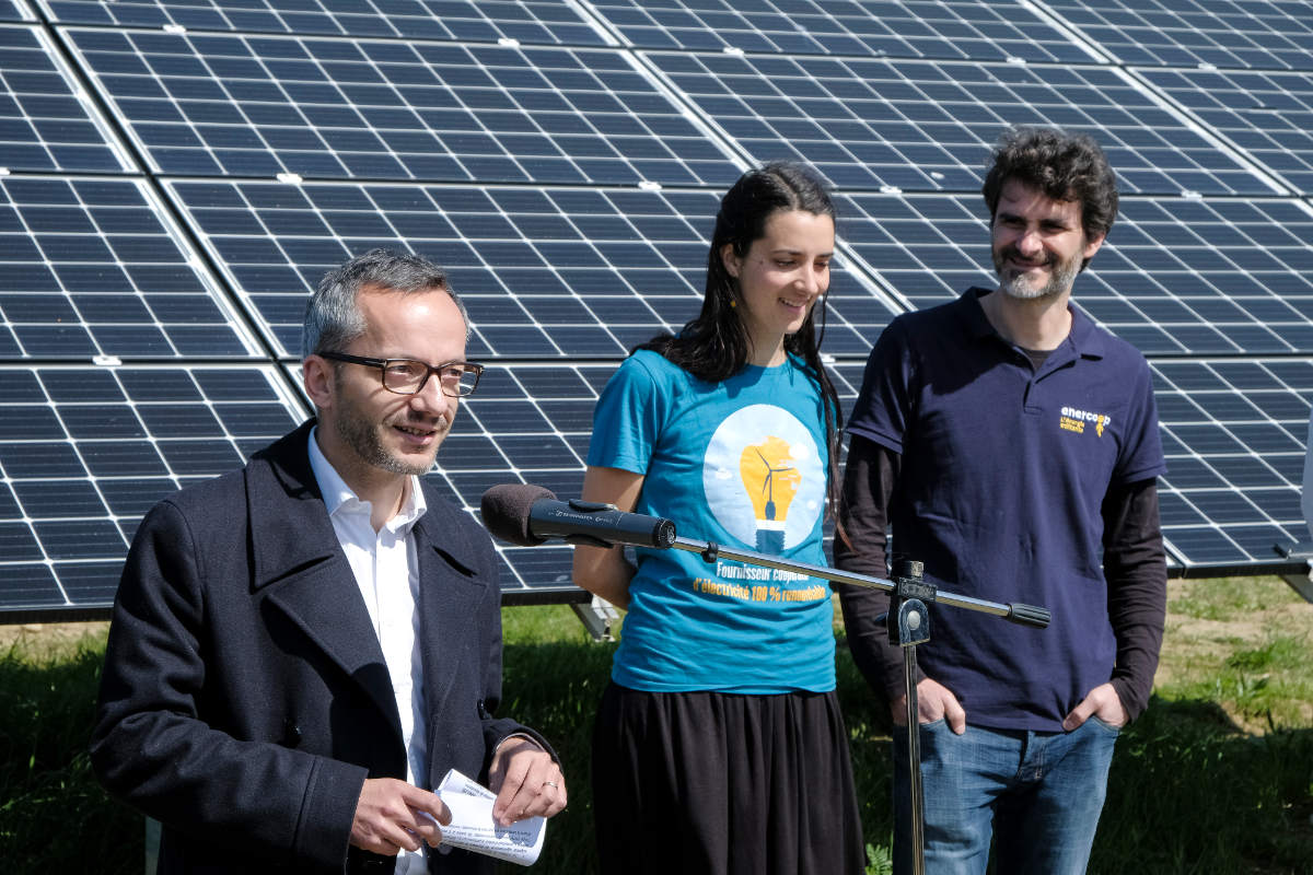 Discours Sébastien Vincini au parc solaire d'Espalmade à Cintegabelle - Enercoop Midi-Pyrénées