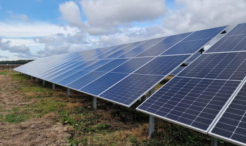 Draché parc solaire panneau production électricité renouvelable énergie verte 