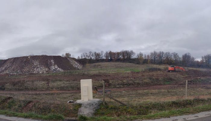 Terrassement du parc solaire de Belmont sur Rance - Enercoop Midi-Pyrénées