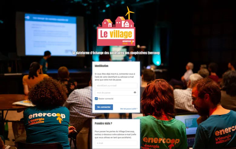 Enercoop Paca - Sociétaires - Plateforme en ligne le Village