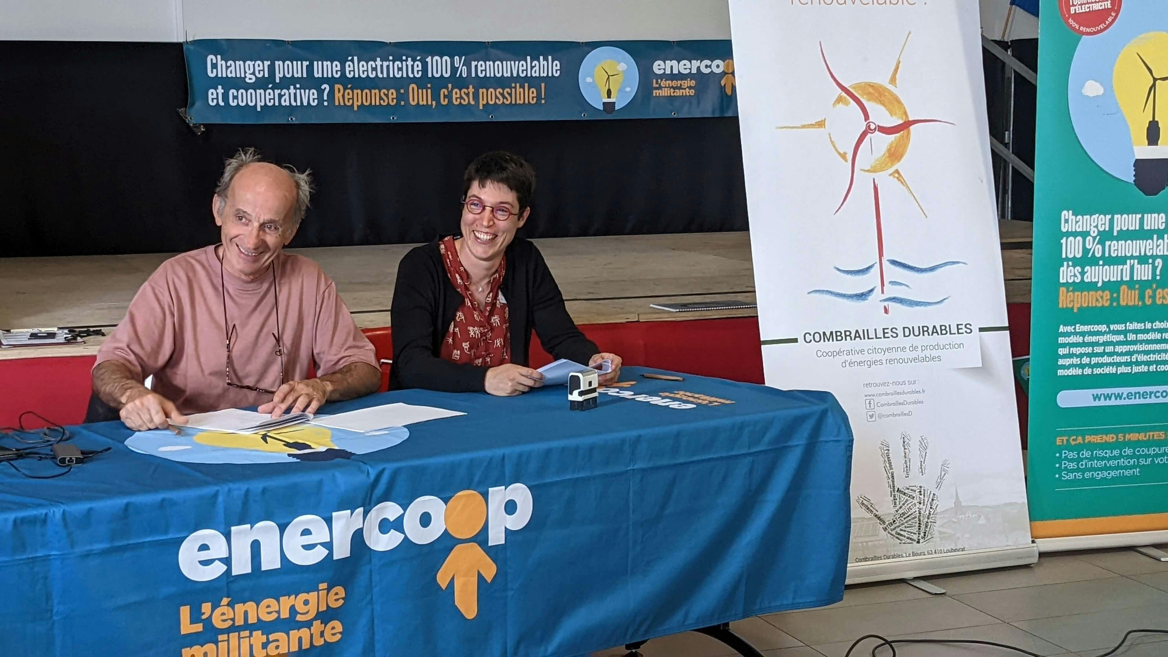 Signature du partenariat entre Enercoop AURA et Combrailles Durables