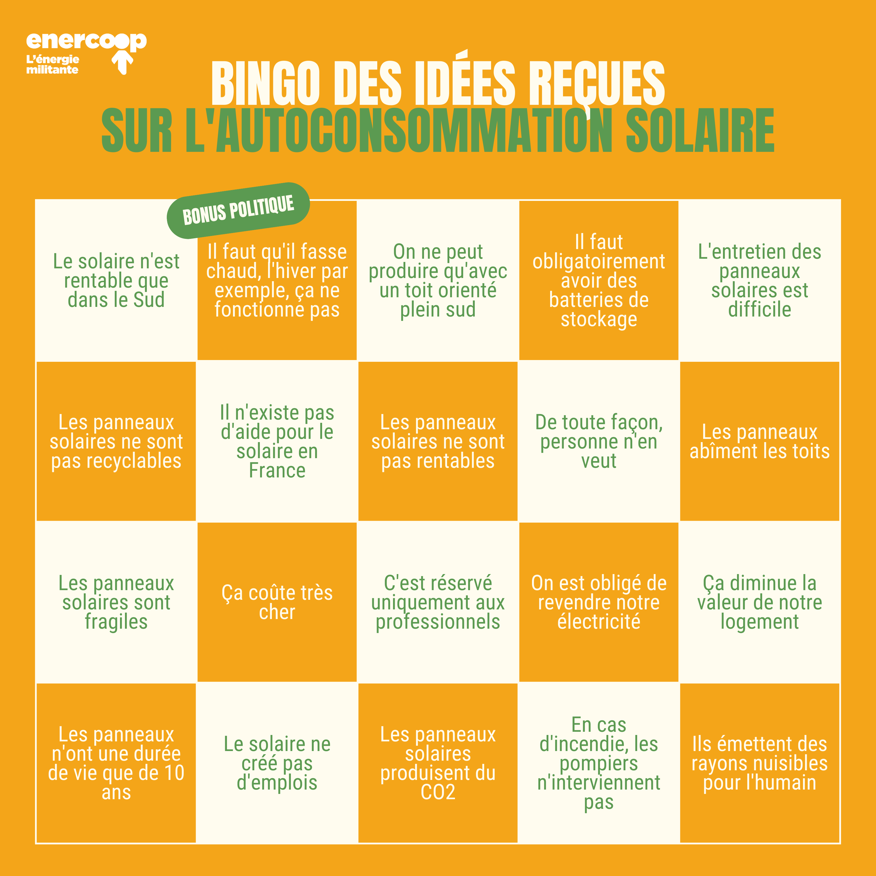 bingo autoconsommation solaire panneaux idées reçues