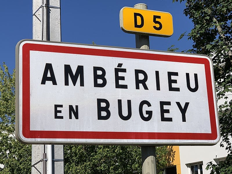 Amberieu en Bugey panneau