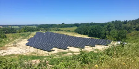 Parc solaire de Montéchut à Auterrive (32)