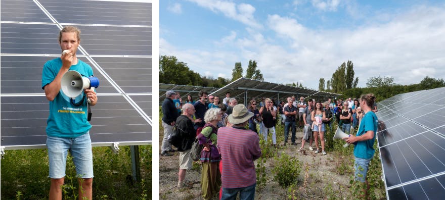 Inauguration du parc solaire de Villesèque - Lacombe de la Pature - d'Enercoop MIdi-Pyrénées