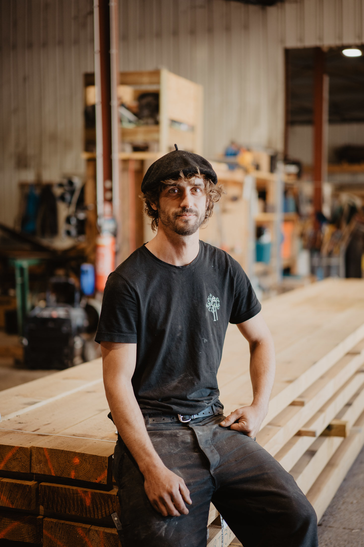Martin Boutel, associé de Canopée Construction - crédit photo : Lycia Walter - Enercoop Nouvelle-Aquitaine
