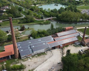 Installation solaire sur la papeterie Enercit à Montech
