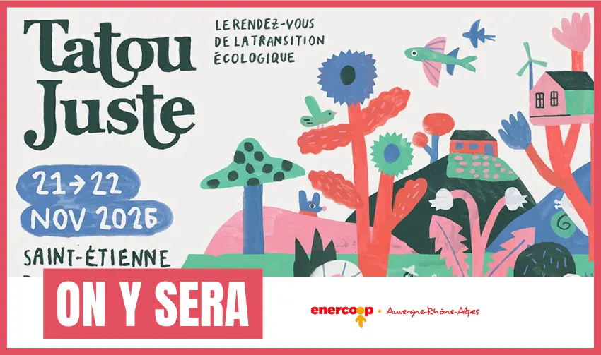 tatoujuste 2026 stand enercoop AURA