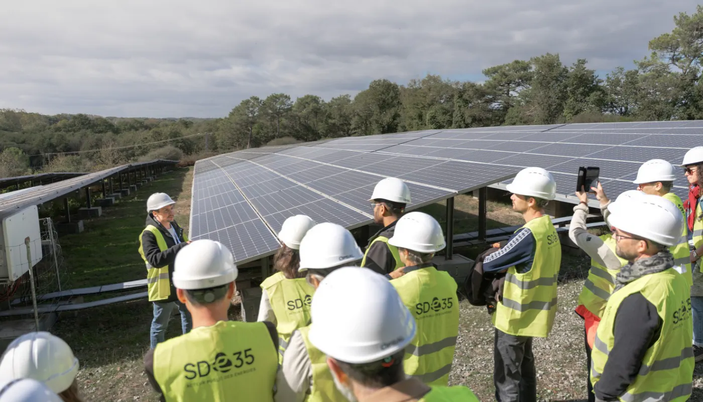 Retour sur les portes ouvertes de la centrale photovoltaïque de Guignen