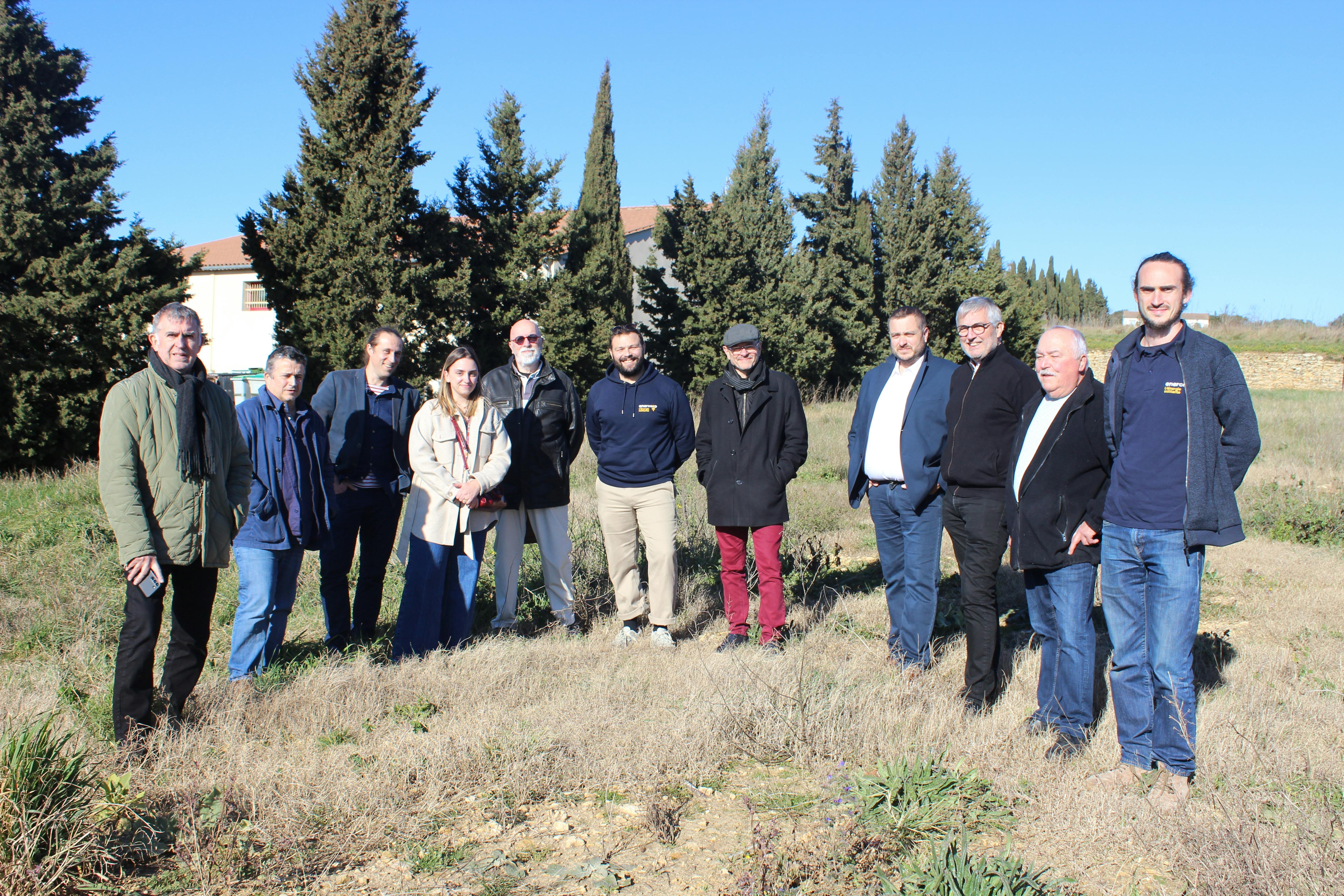 Visite du site du premier chantier d'Aude au soleil - ancienne décharge de Carpila